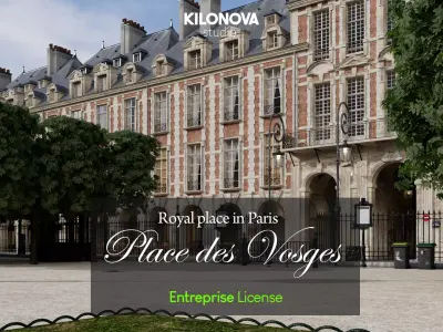 Paris Royal Place des Vosges Entreprise License 3D model
