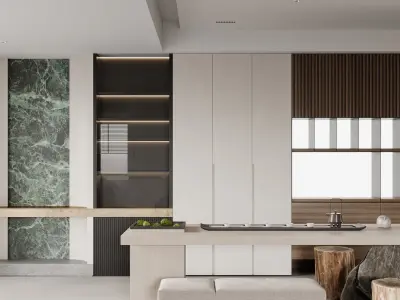  villa interior scenes 3D model buy