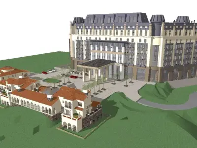vacation spot-Resort-Fashion Leisure Hotel-0194 3D model