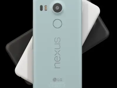LG Nexus 5X Low-poly 3D model