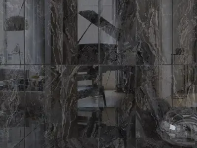 Wall Tiles Museum Orobico Dark 60x120 Set 1 Texture