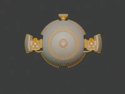 SCI FI DRONE SF-45080 Game Ready Low-poly 3D model