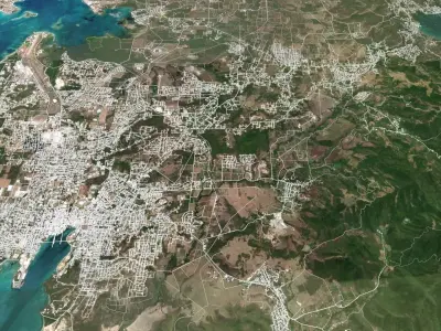 Antigua Island 3D model