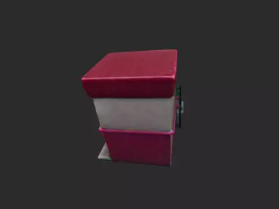 Candy Shop Building low poly 3D model