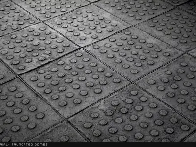 PBR Material -Tactile Paving Texture