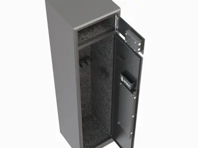Branded 8 Gun Safe 3 PIN 3D model