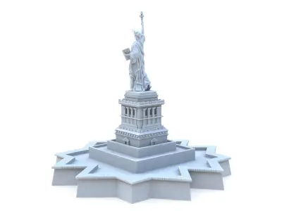 Statue of Liberty 2 Low-poly 3D model