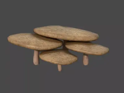 Fantasy Mushroom I11 Realistic - Scene Backdrop Design Low-poly 3D model