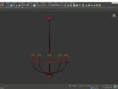 GREYSON BOWL CHANDELIER Low-poly 3D model