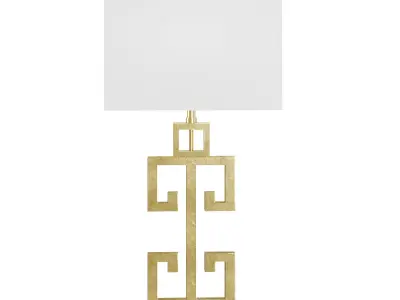 Greek key table lamp 3D model
