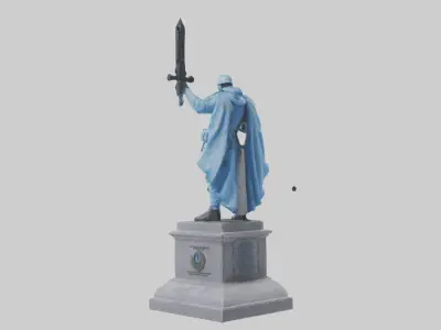 The Peacekeepers Duty statue model 3D model