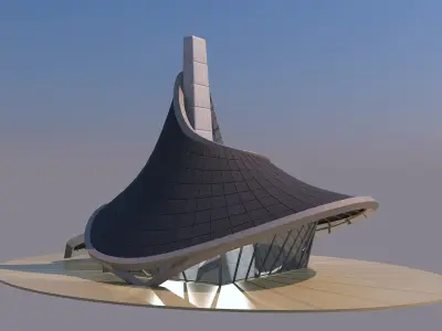 0201 - Twisted House 3D model