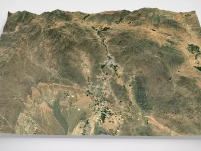 Village Fordo Iran 3D model