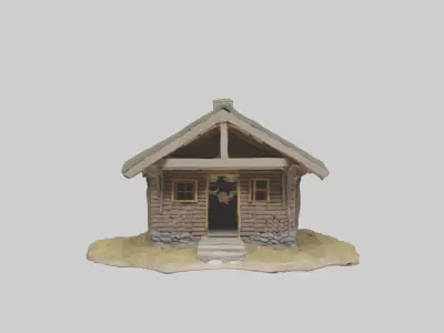 Foresthut Model Low-poly 3D model