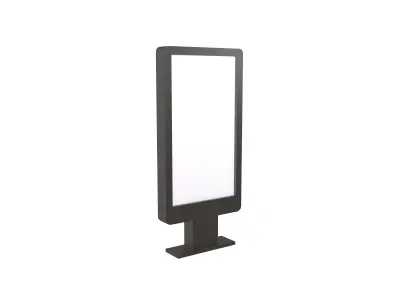 Advertising Display LCD Mockup v6 001 Low-poly 3D model