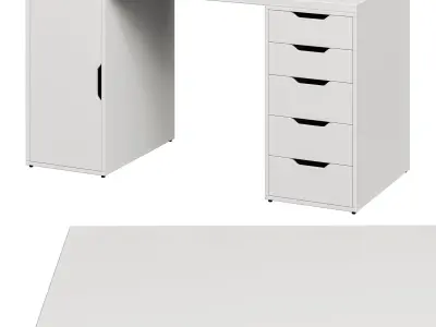 IKEA Desk LAGKAPTEN ALEX 3D model