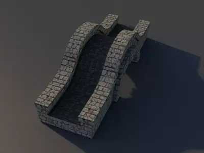 Bridge Low-poly 3D model shop