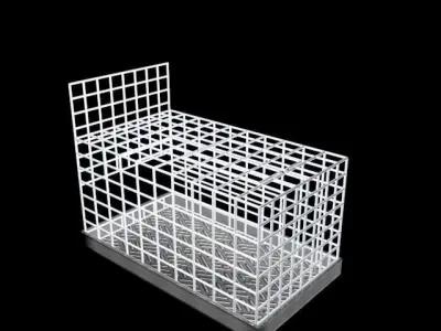 Steel Cage Low-poly 3D model