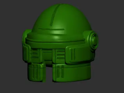 helmet high poly sculpt 3d printable  3D model