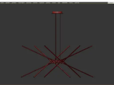 Castana Sputnik Chandelier 3D model