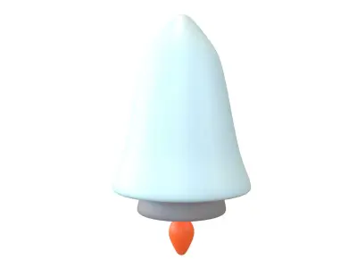 Rocket Icon v1 001 Low-poly 3D model
