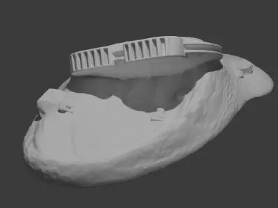 Crashed UFO Decor 3D print model