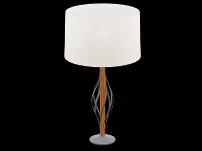 Bed Side Table Lamp Low-poly 3D model buy