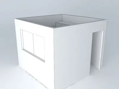 gisellyorkut cube with window Free 3D model