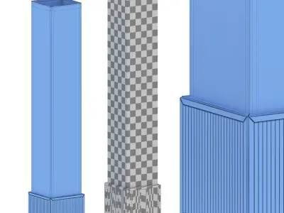 Floor lamp Sebu Floor Lantern 3D model