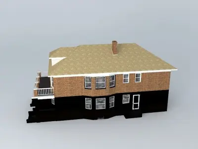 Two Family Flat Free 3D model