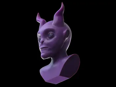 Stylized creature stl 3D print model
