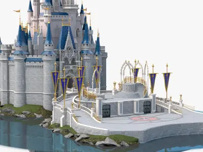  Disneyland Cinderella Castle 