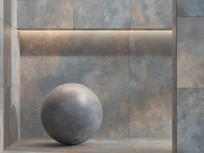 Caesar Set 37 - Concrete Metal effect Tiles BUNDLE - 3 types Texture