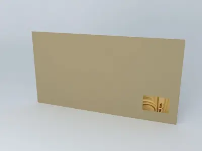 By door on wall Free 3D model