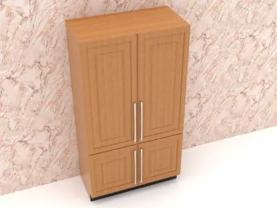 Kitchen Cupboard -Tall Unit Free low-poly 3D model