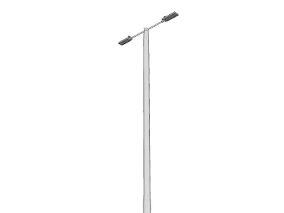 Light Pole - Lamp Post 02 3D model