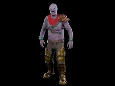 Rotting Murmillo Low-poly 3D model