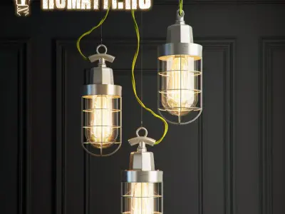 Hanging lamp Romatti Pack-alum 3D model