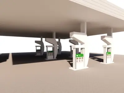 Gas Station6 3D model