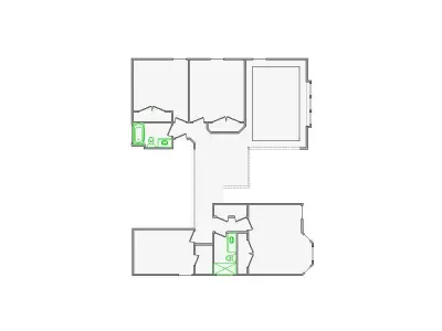  Detailed Interior Sketch - 3001-3500 SF - Xactimate 3D model