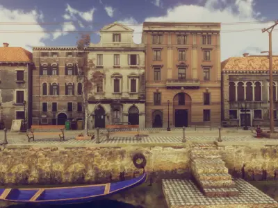 Venice Update Low-poly 3D model