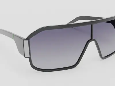  Futuristic Glasses High-Quality Sci-Fi Eyewear Low-poly 3D model