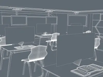 Sci Fi Class Room 3D model