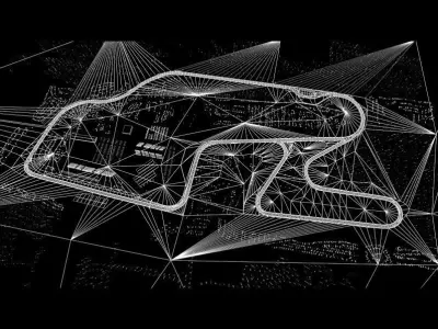 Watkins Glen International Game Ready Low-poly 3D model