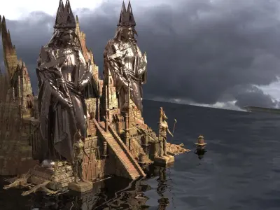 Winged Pyramid City Royals  3D model