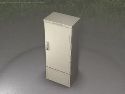 Verteilerschrank 8 refrigerator Low-poly 3D model