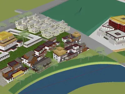 vacation spot-Resort-Fashion Leisure Hotel-0100 3D model