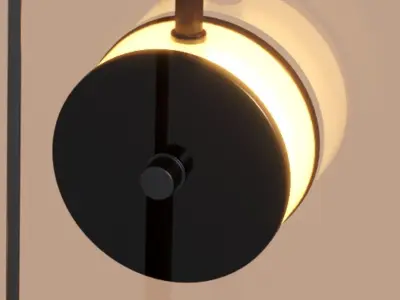 Yon Glass Pendant Lamps Low-poly 3D model