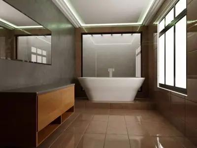 washroom Free low-poly 3D model