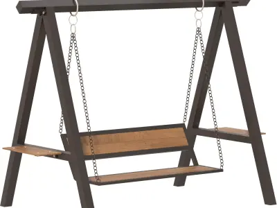 Garden Swing 02 3D model